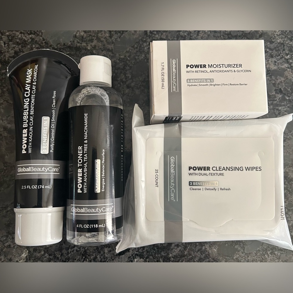 GlobalBeautyCare Power Skincare Set - Black & White